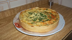 Quiche delicioso de queijo