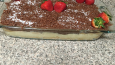 Pavê de beijinho e brigadeiro