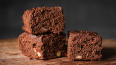 Mini Brownie de Natal com Gotas de Chocolate