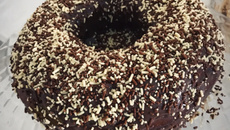 Bolo vulcão (chocolate) da Jéssica