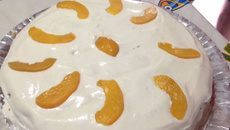 Torta de pêssego deliciosa