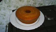 Bolo de laranja rápido