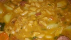 Dobradinha com feijão branco