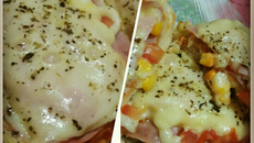 Pizza de pão francês