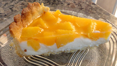 Torta gelada de pêssego da Bianca