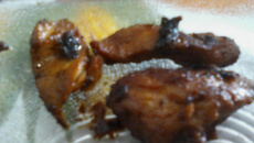 Frango dourado na cebola