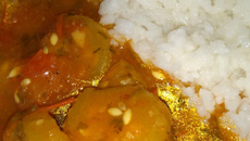 Ensopadinho de maxixi com macaxeira