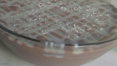 Sorvete de banana com coco simples