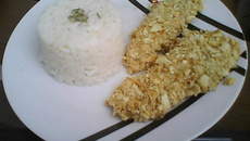 Frango crocante com creme de leite