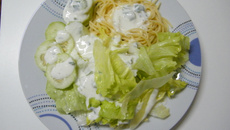 Molho de creme de leite, iogurte e limão