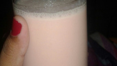 Batida de melancia e banana