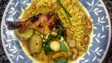 Frango marroquino ao molho de tucupi