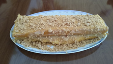 Rocambole de paçoquinha