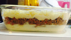 Escondidinho de carne moída