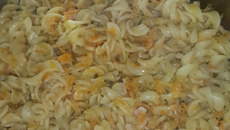 Macarrão com legumes