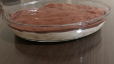 Pavê de maisena com cobertura de ganache