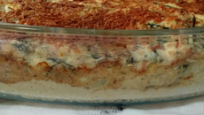 Torta de brócolis com ricota