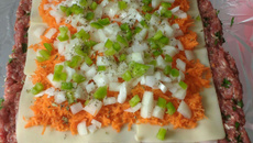 Rocambole de carne moída