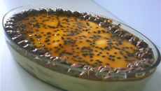Pavê de mousse de maracujá