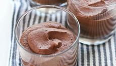 Mousse de chocolate vegano