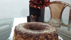 Bolo de Maçã & Canela com passas e nozes