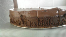 Torta trufada de 2 chocolates
