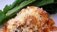 Risoto de frango com tomates