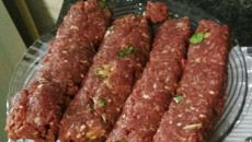 Kafta recheada na brasa