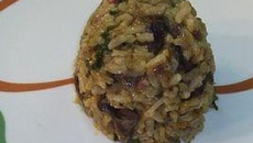 Risoto de coração de frango