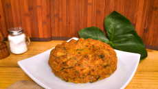 Bolo salgado com taioba