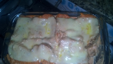 Torta de frango e pão