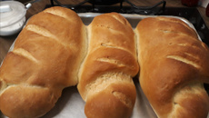 Pão de casa delicioso