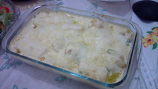 Mandioca gratinada