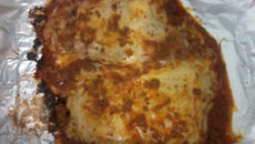 Bife à parmegiana assado