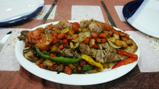 Bisteca suína bagunçada