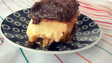 Mousse de maracujá e chocolate