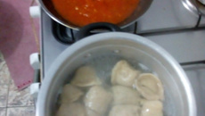 Capelleti integral de escarola com queijo