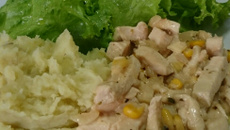 Frango com laranja e gengibre