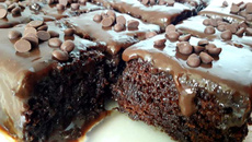 Bolo pão de mel sem ovos 