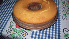 Bolo cremoso de fubá