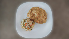 Frango ao creme de mostarda