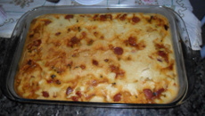 Cachorro quente de forno