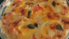 Abobrinha com queijo