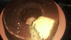 Bolo de flocão de milho fofinho