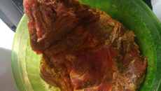 Costela suína assada com barbecue