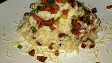 Risoto de linguiça