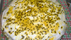 Bolo mousse de maracujá