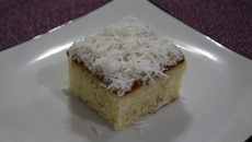 Bolo de coco de liquidificador
