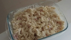 Macarrão com molho branco