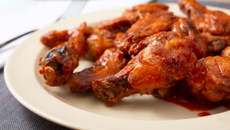 Buffalo wings (drumets picante) com molho blue cheese